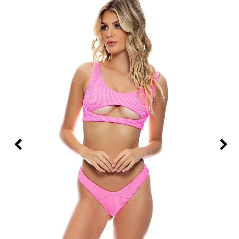 Pink Open Front Bralette - Picture 2 of 14